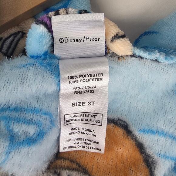 DISNEY TOY STORY TODDLER BOYS' BATHROBE WOODY BUZZ LIGHTYEAR ALIEN SIZE 3T - Picture 6 of 9